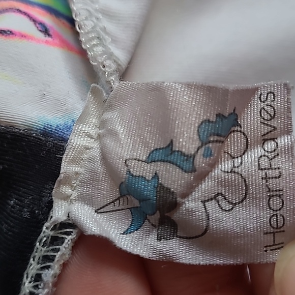 iHeartRaves 2 PC High Waist Bottoms & Tube Top Rave Neon Festival Summer Set - Picture 4 of 13